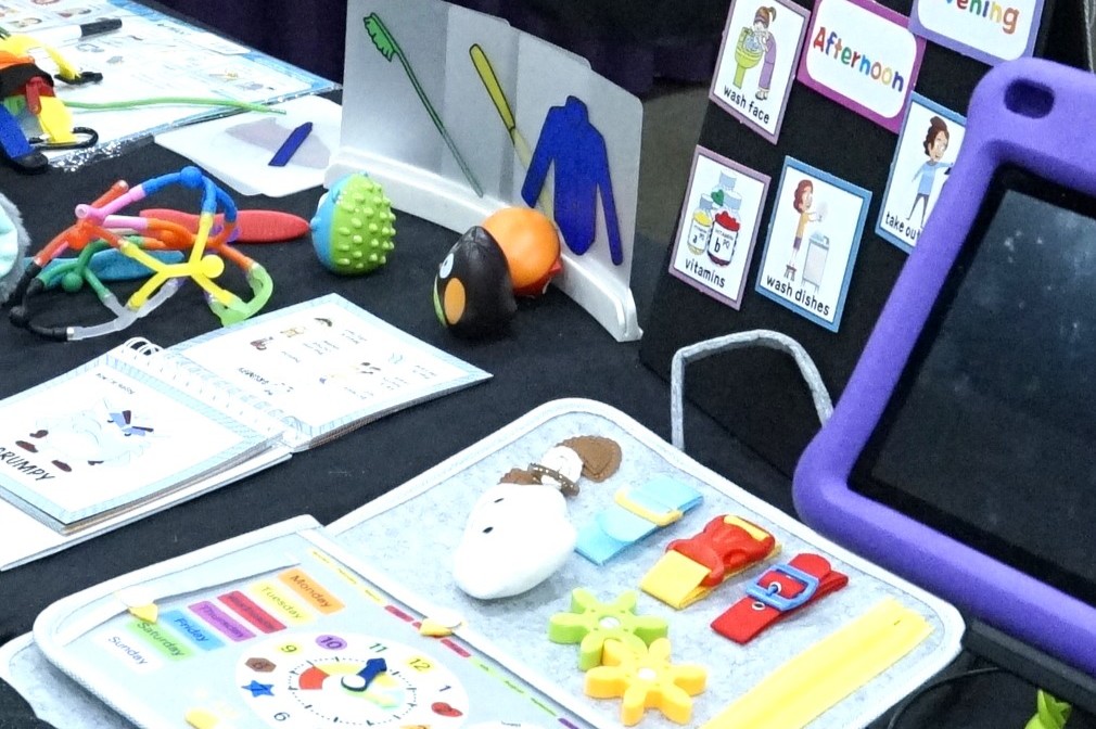 A variety of different assistive technologies are on display at the Ability Tools AT Showcase at Abilities Expo.