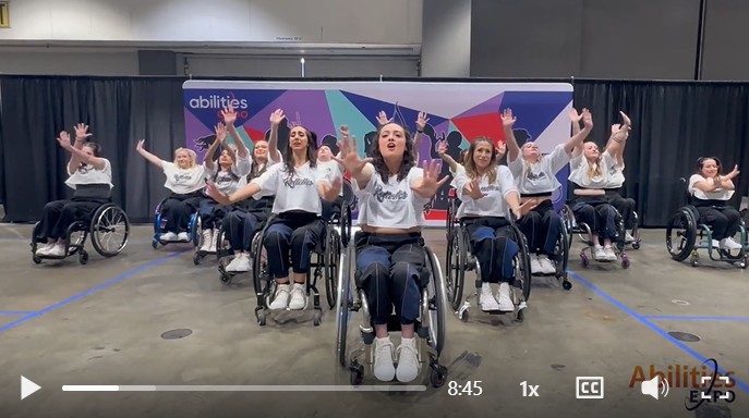 The Rollettes dance team performs at Abilities Expo