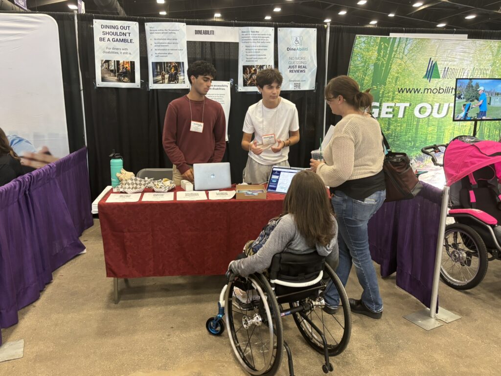 DinAbiliti booth at Abilities Expo Phoenix.