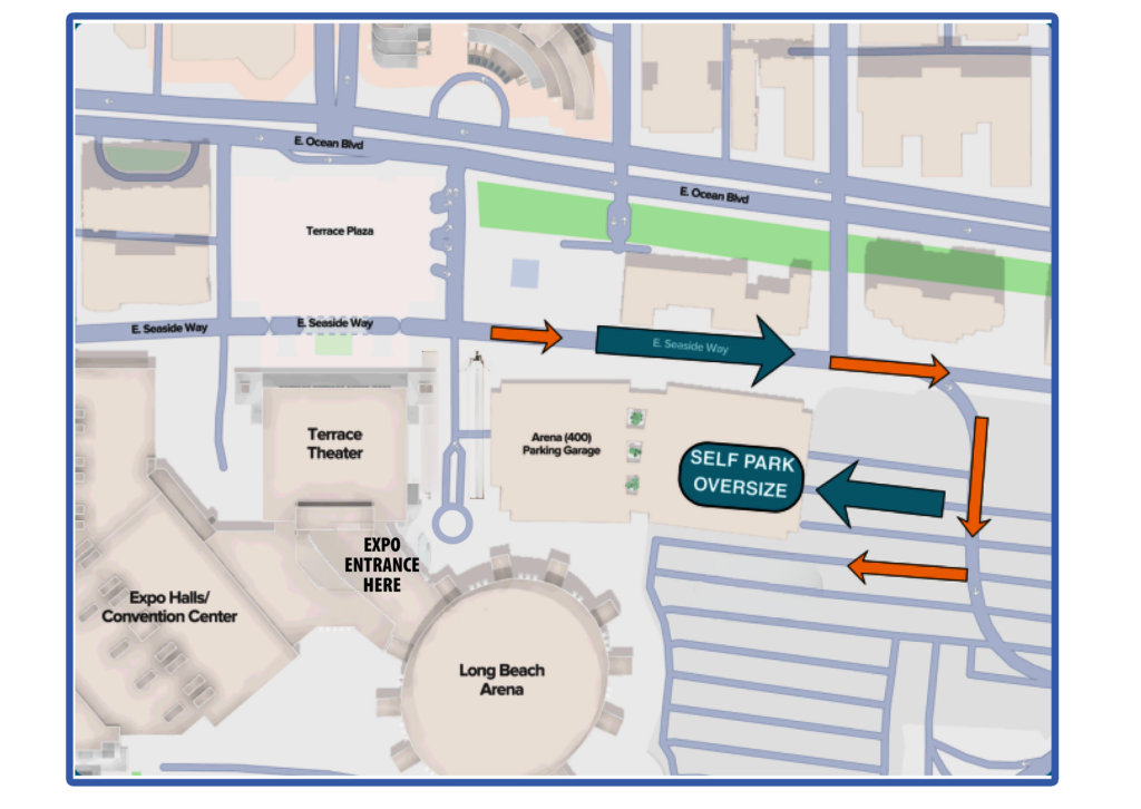 Parking map for LBCC