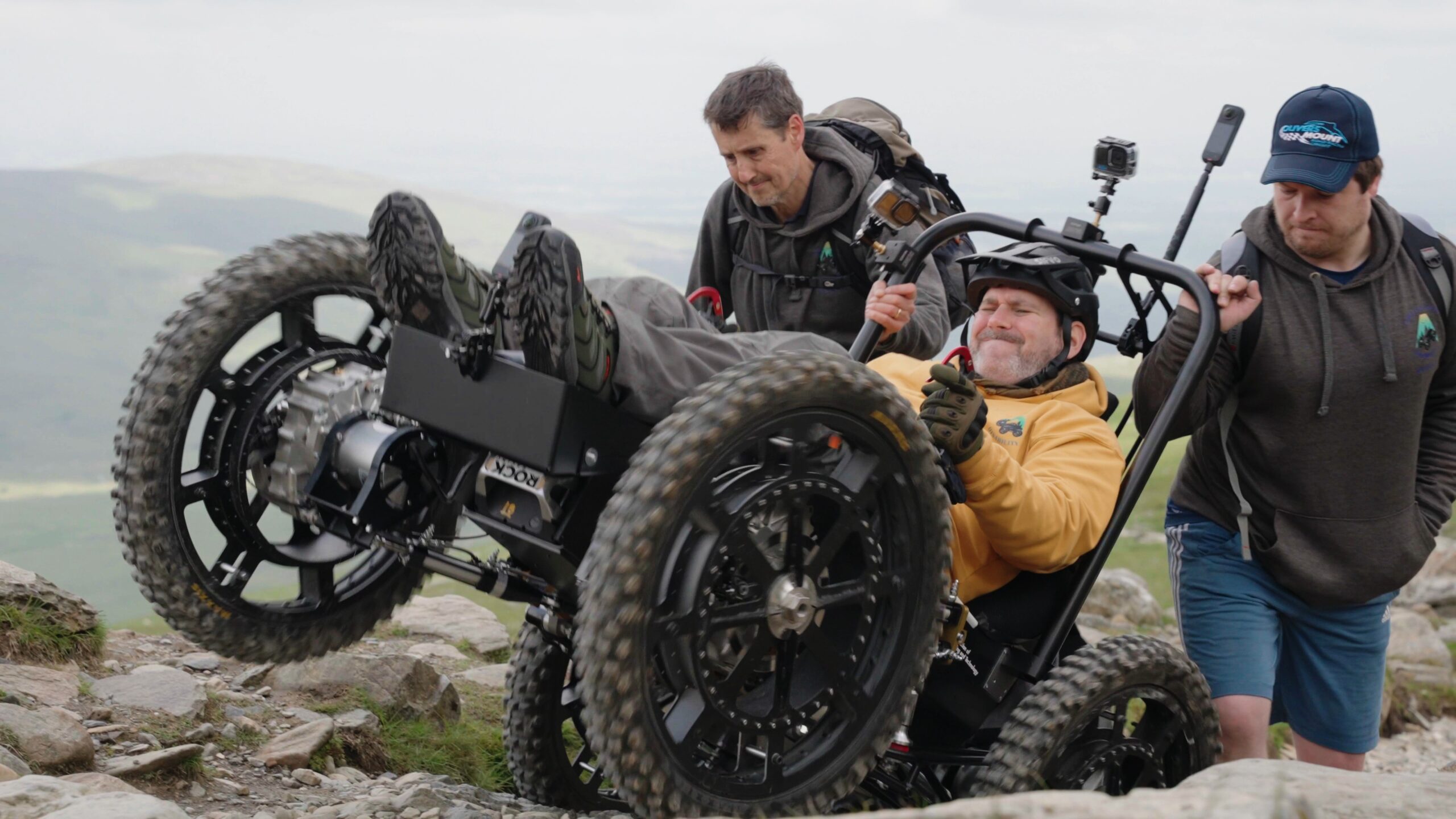 Picture of Nick Wilson hiking in Wales in a power chair