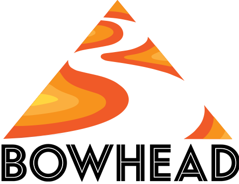 Orange and black Bowhead logo